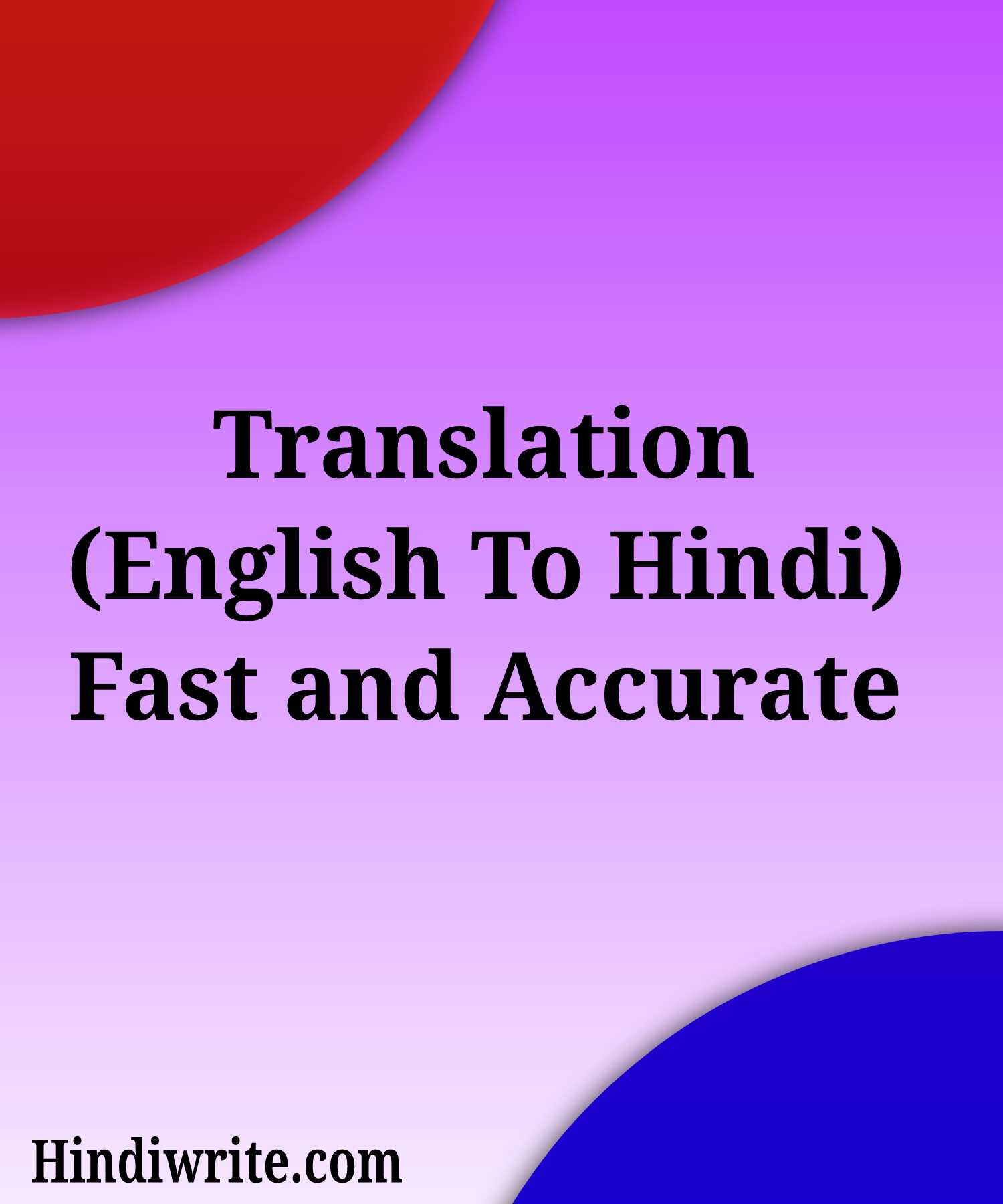 Translation English To Hindi Standard